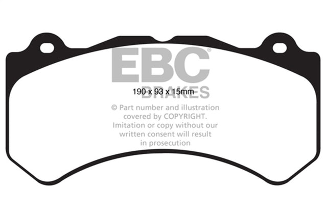 EBC 16+ Cadillac ATS-V 3.6 Twin Turbo Redstuff Front Brake Pads EBC Brake Pads - Performance  AXOPROS