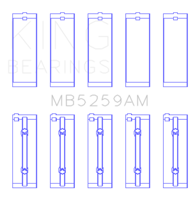 King Acura B18A1/B1/C1/C5 K20A/K24A Main Bearing Set - Size STD King Engine Bearings Bearings  AXOPROS