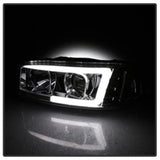Spyder GMC Sierra 1500/2500/3500 99-06 V2 Projector Headlights - DRL - Chrome PRO-YD-CDE00V2-LB-C SPYDER Headlights  AXOPROS