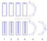 King Ford EcoBoost 3.5L/3.7L V6 Main Bearing Set - Size STD King Engine Bearings Bearings  AXOPROS