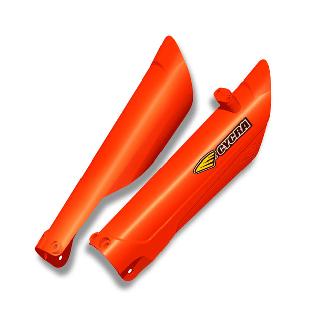 Cycra 15-22 KTM SX/SXF/XC/XCF 16-22 XCW/EXC Fork Guards - 2016 Orange Cycra Plastics  AXOPROS