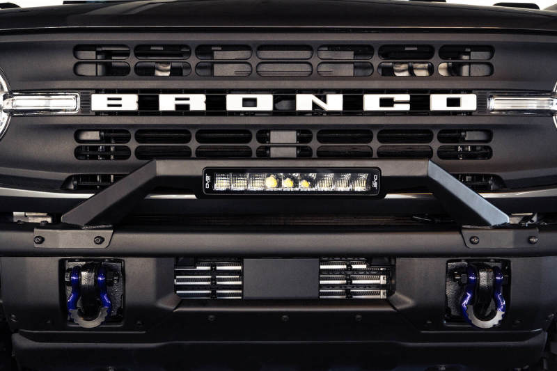 DV8 Offroad 21-22 Ford Bronco Factory Modular Front Bumper Bull Bar DV8 Offroad Bumpers - Steel  AXOPROS