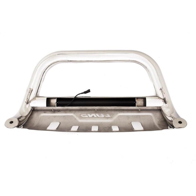Lund 07-17 Chevy Silverado 1500 Bull Bar w/Light & Wiring - Polished LUND Bull Bars  AXOPROS