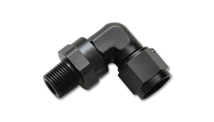 Vibrant -8AN to 1/4in NPT Female Swivel 90 Degree Adapter Fitting Vibrant Fittings  AXOPROS