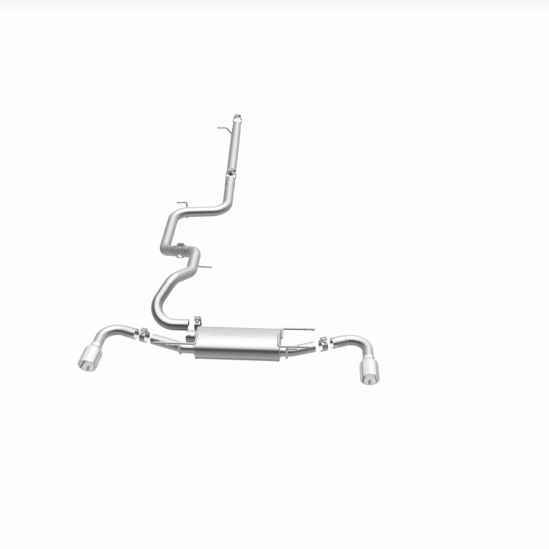 MagnaFlow 10-12 Mazda 3 L4 2.5L Hatchback Split Rear Exit Stainless Cat Back Performance Exhaust Magnaflow Catback  AXOPROS
