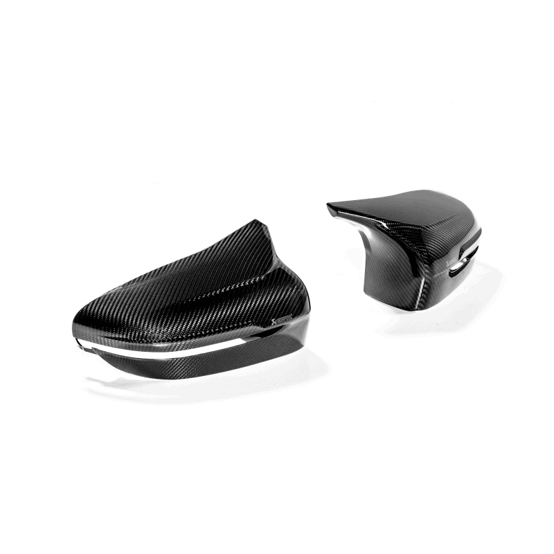 Akrapovic 2018+ BMW M5 (F90) / 2020 BMW M8 (F91/F92) Carbon Fiber Mirror Cap Set - High Gloss Akrapovic Carbon Accessories  AXOPROS