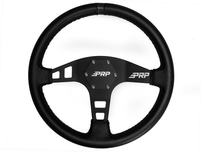 PRP Flat Leather Steering Wheel- Black PRP Seats Steering Wheels  AXOPROS