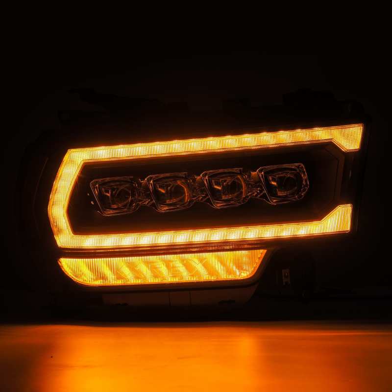 AlphaRex 19-21 Ram 2500 NOVA LED Proj Headlights Plank Style Black w/Activ Light/Seq Signal/DRL AlphaRex Headlights  AXOPROS