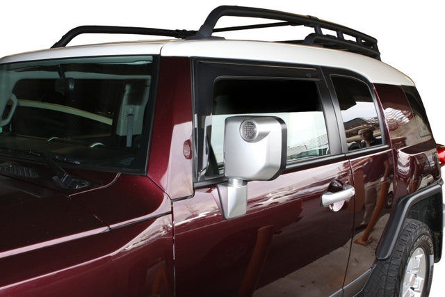AVS 07-14 Toyota FJ Cruiser Ventvisor Outside Mount Window Deflectors 2pc - Smoke AVS Wind Deflectors  AXOPROS