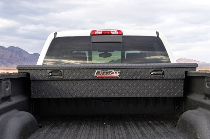 Deezee Universal Tool Box - Red Crossover - Single Lid Black BT Pull Handle (Low/Txt Blk) Dee Zee Tool Storage  AXOPROS