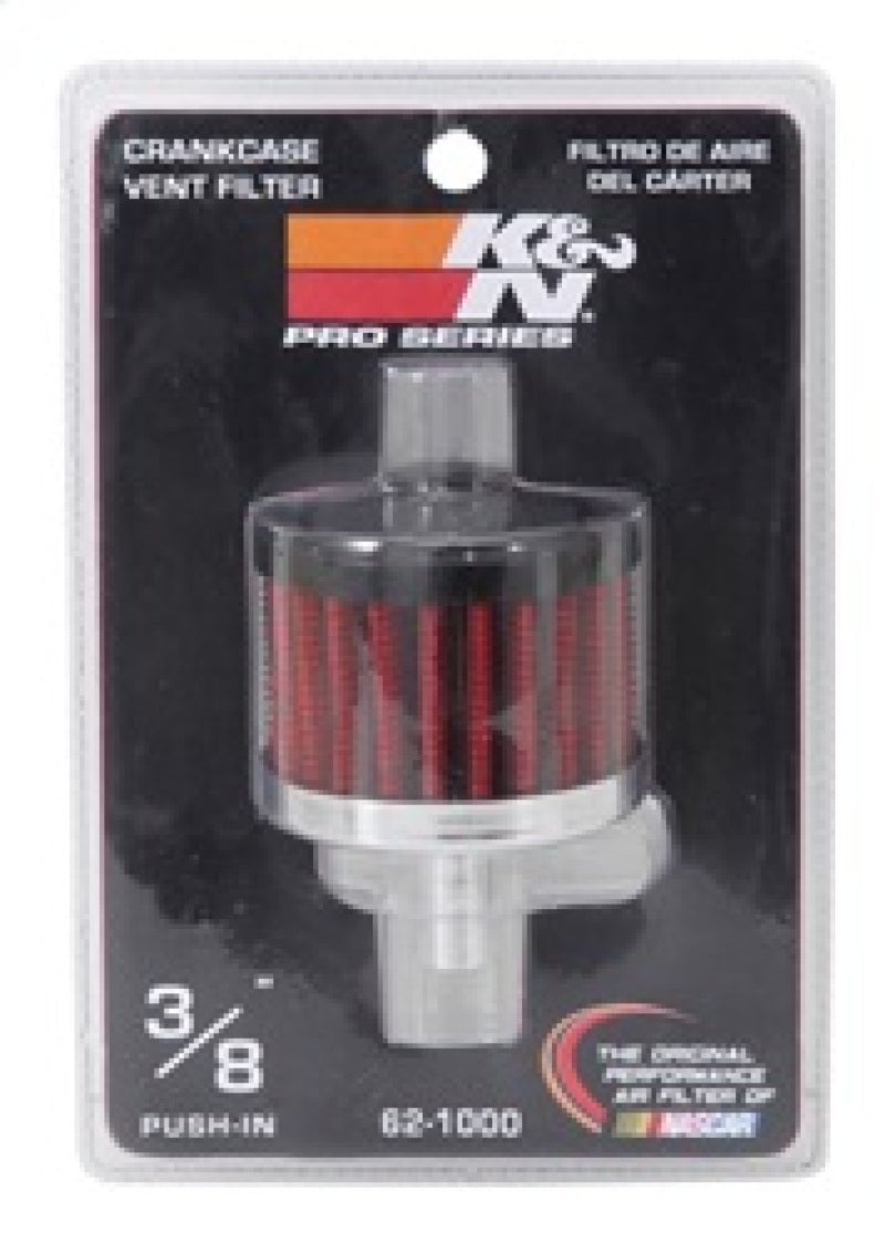 K&N Steel Base Crankcase Vent Filter 0.375in Vent OD x 2in OD x 1.5in Height K&N Engineering Air Filters - Universal Fit  AXOPROS