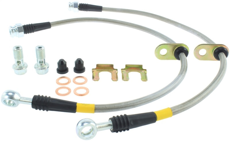 StopTech 05-07 LGT/LGT Spec B Stainless Steel Front Brake Lines Stoptech Brake Line Kits  AXOPROS