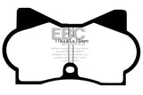 EBC 70-74 De Tomaso Pantera 5.7 Redstuff Front Brake Pads EBC Brake Pads - Performance  AXOPROS
