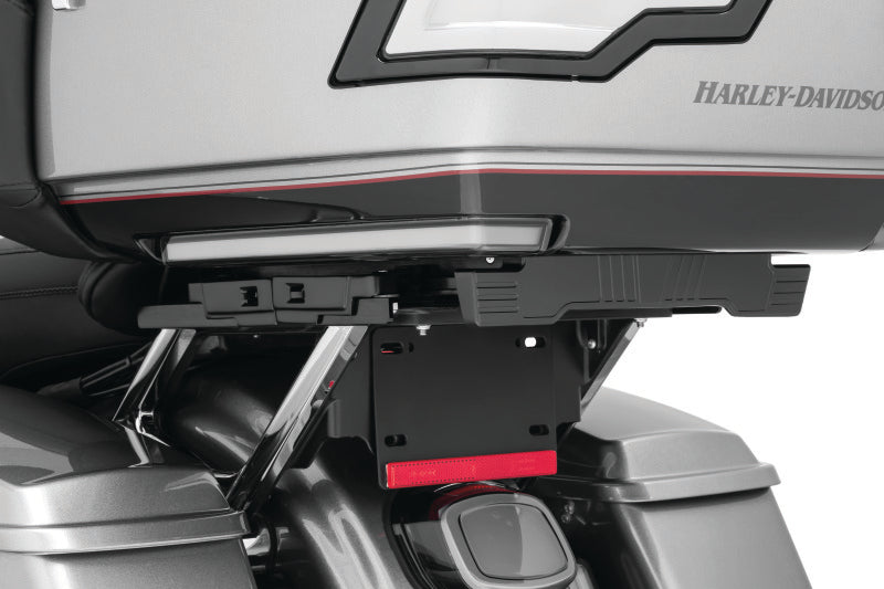 Kuryakyn Quick Adjust Tour-Pak Relocator 14-Up Touring Black Kuryakyn Cargo Organization  AXOPROS