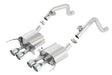 Borla 14-15 Chevy Corvette C7 w/o AFM w/o NPP Atak Rear Section Exhaust Quad Rd RL Tips Borla Catback  AXOPROS
