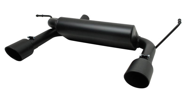 Gibson 07-17 Jeep Wrangler JK Rubicon 3.8L 2.5in Cat-Back Dual Split Exhaust - Black Elite (Ceramic) Gibson Catback  AXOPROS