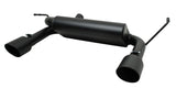 Gibson 07-17 Jeep Wrangler JK Rubicon 3.8L 2.5in Cat-Back Dual Split Exhaust - Black Elite (Ceramic) Gibson Catback  AXOPROS