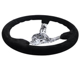 NRG Reinforced Steering Wheel (350mm / 3in. Deep) Blk Suede w/Hydrodipped Digi-Camo Spokes NRG Steering Wheels  AXOPROS