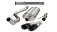 Corsa 2011-2014 Ford F-150 Raptor 6.2L V8 145in Wheelbase Black Xtreme Cat-Back Exhaust CORSA Performance Catback  AXOPROS