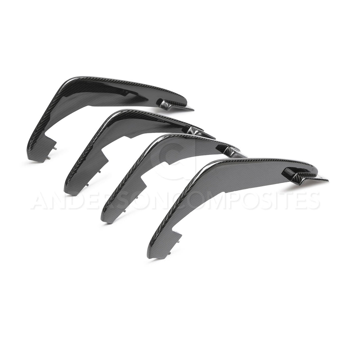 2020-2021 C8 Carbon Fiber Rear Diffuser Fins Anderson Composites Valance Panel  AXOPROS