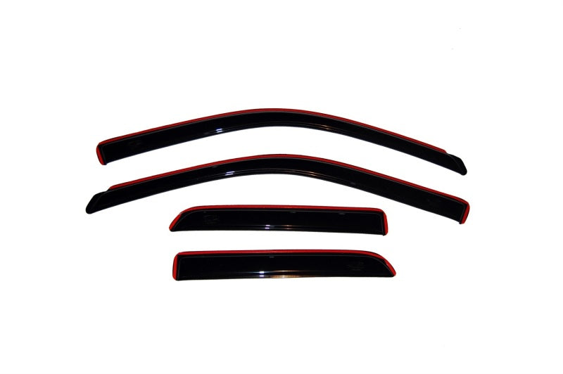 AVS 09-18 Dodge RAM 1500 Quad Cab Ventvisor In-Channel Front & Rear Window Deflectors 4pc - Smoke AVS Wind Deflectors  AXOPROS