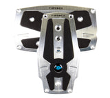NRG Brushed Aluminum Sport Pedal A/T - Silver w/Black Rubber Inserts NRG Pedal Covers  AXOPROS