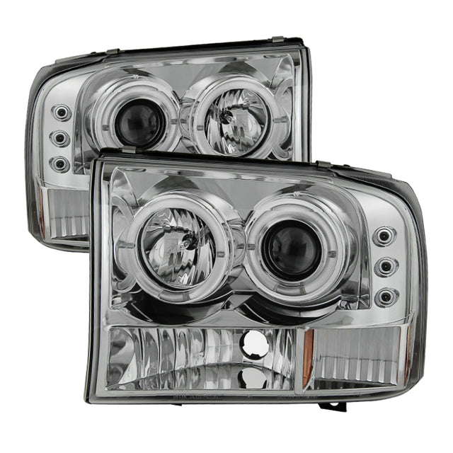 Spyder Ford F250 Super Duty 99-04 Projector Version 2 LED Halo LED Chrm PRO-YD-FF25099-1P-G2-C SPYDER Headlights  AXOPROS
