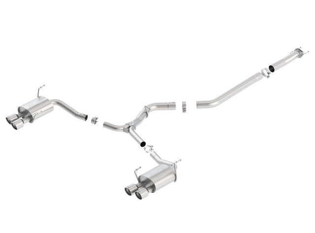 Borla 15-16 Subaru WRX / STI 2.5L S-Type Cat-Back Exhaust Quad Rd RL Tips Borla Catback  AXOPROS