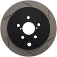 StopTech Power Slot 08-10 WRX Rear Left Slotted Rotor Stoptech Brake Rotors - Slotted  AXOPROS