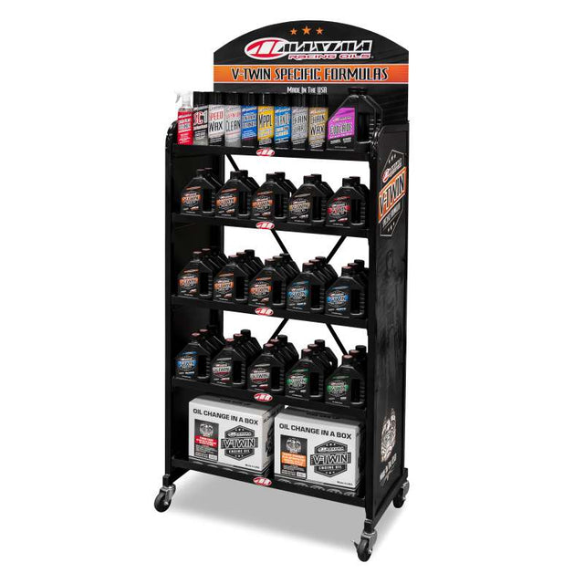 Maxima V-Twin Floor Display Large Metal Shelf Maxima Marketing  AXOPROS
