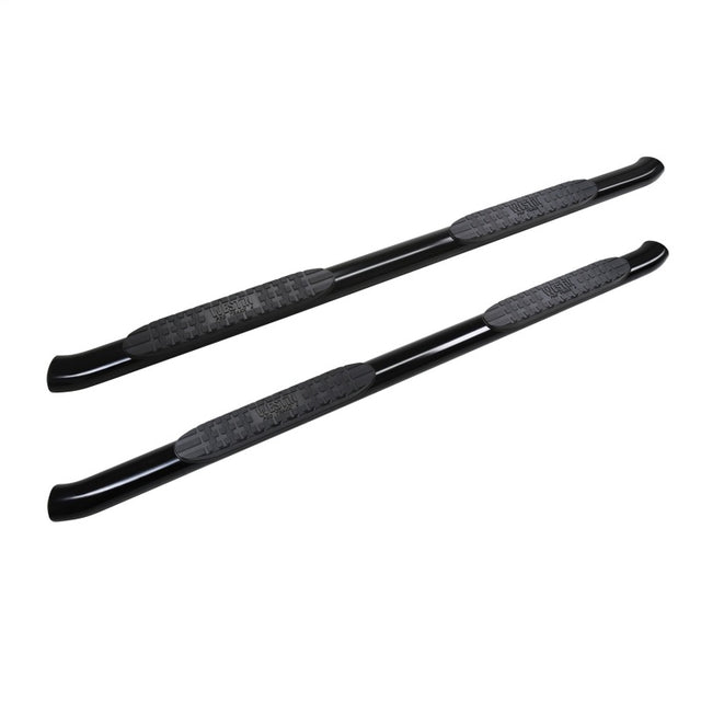 Westin 2019 Chevrolet Silverado/Sierra 1500 Crew Cab Non LD PRO TRAXX 4 Oval Nerf Step Bars - Black Westin Nerf Bars  AXOPROS