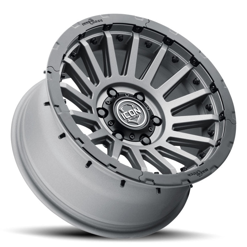 ICON Recon Pro 17x8.5 6x5.5 0mm Offset 4.75in BS 106.1mm Bore Charcoal Wheel ICON Wheels - Cast  AXOPROS
