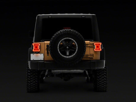 Raxiom Raxiom 07-18 Jeep Wrangler JK Axial Series JL Style LED Tail Lights- Black Housing- Red Lens Tail Lights aftermarket performance part
