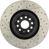 StopTech 09 VW Passat CC / 06-09 Passat Slotted & Drilled Left Front Rotor Stoptech Brake Rotors - Slot & Drilled  AXOPROS