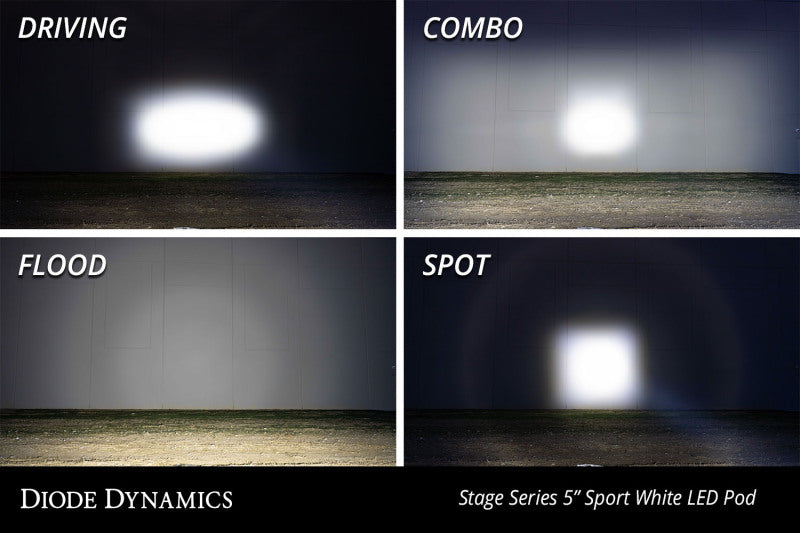 Diode Dynamics SS5 LED Pod Pro - White Combo (Pair) Diode Dynamics Light Accessories and Wiring  AXOPROS