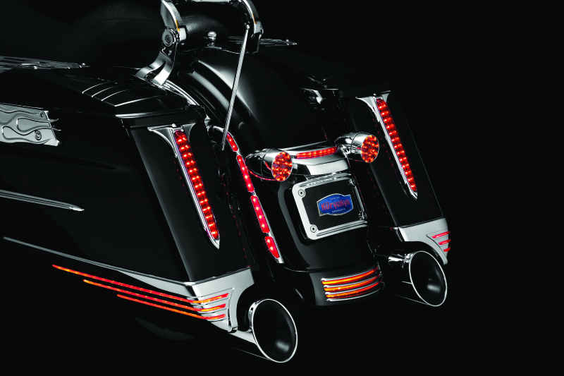 Kuryakyn Rear Fender Accents FLHX & FLTR Models Chrome Kuryakyn Exterior Trim  AXOPROS
