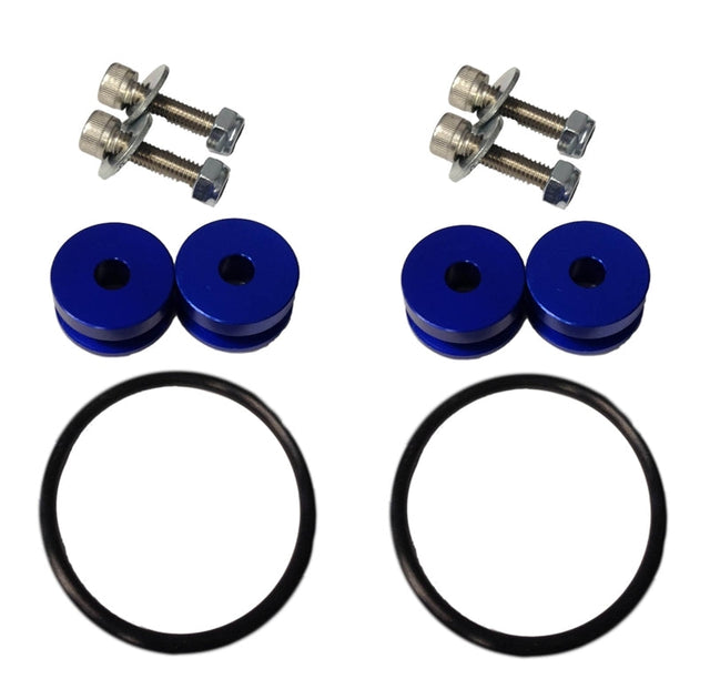 Torque Solution Universal Billet Bumper Quick Release Kit Universal Blue Torque Solution Quick Release Adapters  AXOPROS