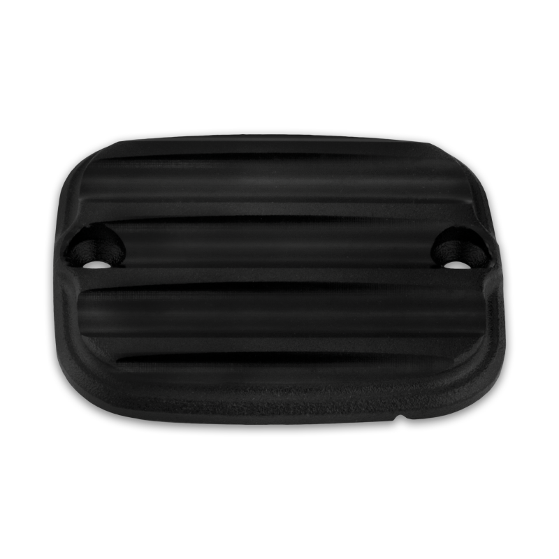Burly Brand 05-07 Touring, 06-17 Dyna/Softail Reaper Front Master Cylinder Cap - Textured Black Burly Brand Reservoirs  AXOPROS