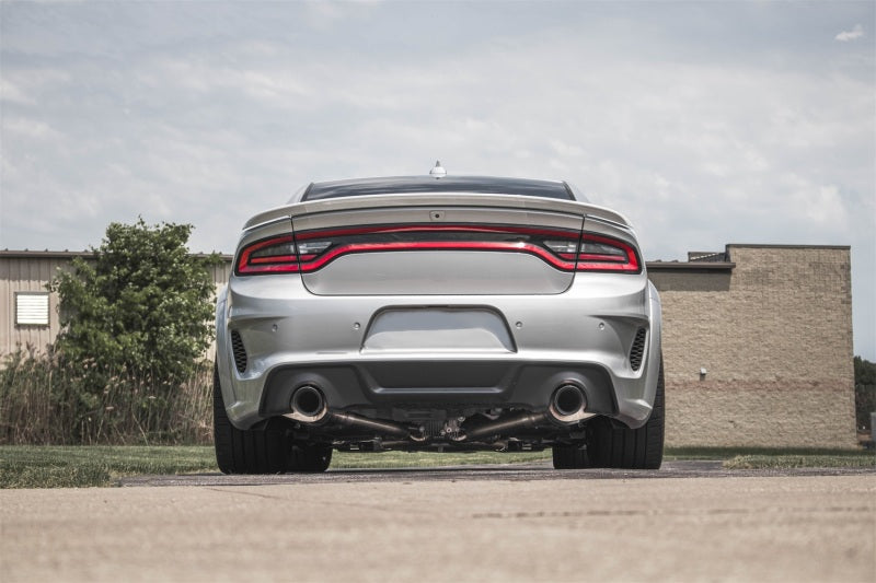 Corsa 2015-2023 Charger SRT/Hellcat/Redeye 2.75in Valved Catback DRE w/ Single 4.5in Blk PVD Tips CORSA Performance Catback  AXOPROS
