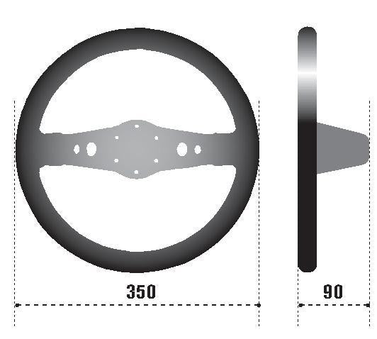 Sparco Steering Wheel 215 Suede Black SPARCO Steering Wheels  AXOPROS