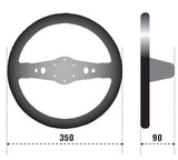 Sparco Steering Wheel 215 Suede Black SPARCO Steering Wheels  AXOPROS