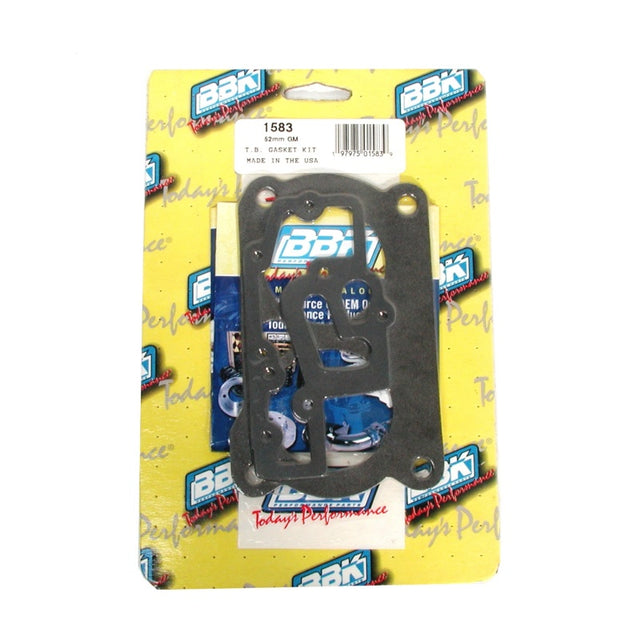 BBK BBK 85-97 GM 305350 LT1 Twin 52mm Throttle Body Gasket Kit Air Intake Components aftermarket performance part