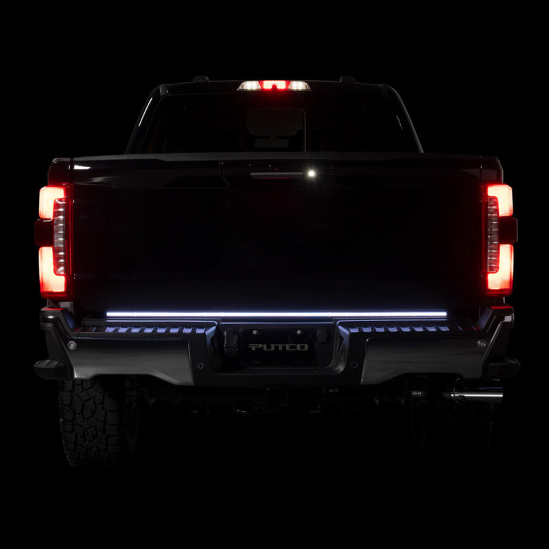 Putco 23-24 Ford SuperDuty F-250/F-350/F-450 60In Freedom Blade Tailgate Bars w/ Halogen Taillamps Putco Light Tailgate Bar  AXOPROS