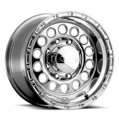 Raceline Raceline 887 Rock Crusher 15x10in / 5x114.3 BP / -47mm Offset / 83.82mm Bore - Polished Wheel Wheels - Cast aftermarket performance part