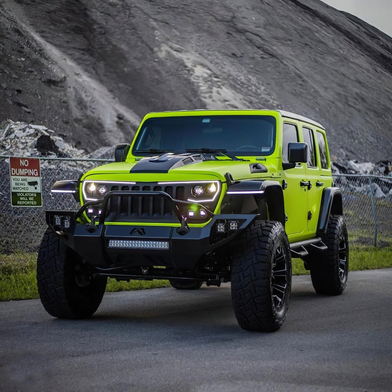 Oracle VECTOR Series Full LED Grille - Jeep Wrangler JL/JT - NA SEE WARRANTY ORACLE Lighting Light Accessories and Wiring  AXOPROS