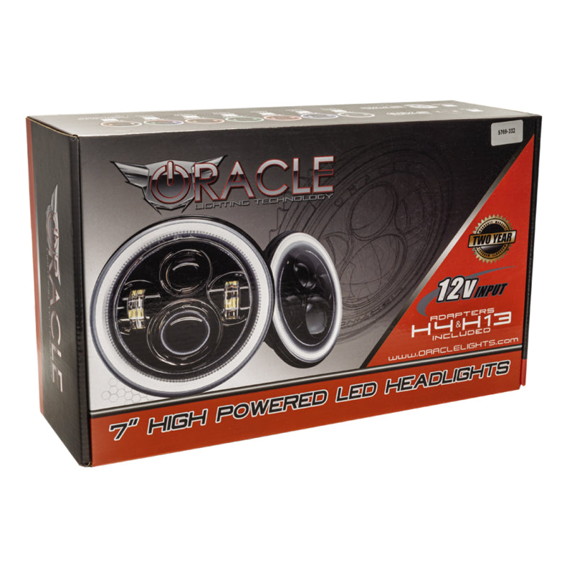 Oracle 07-18 Jeep Wrangler JK Switchback LED Halo Headlights - Amber/White - Switchback ORACLE Lighting Headlights  AXOPROS