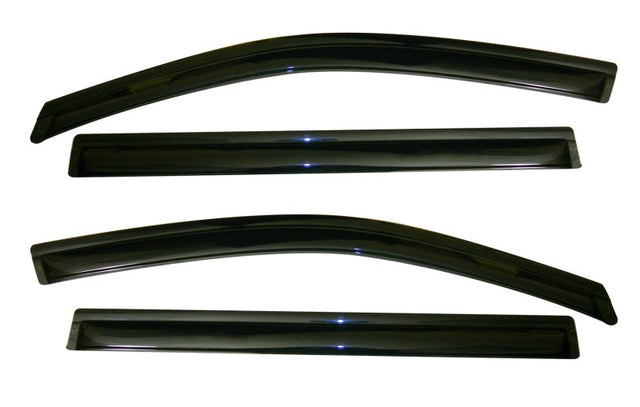 AVS 11-18 Nissan Quest Ventvisor Outside Mount Window Deflectors 4pc - Smoke AVS Wind Deflectors  AXOPROS