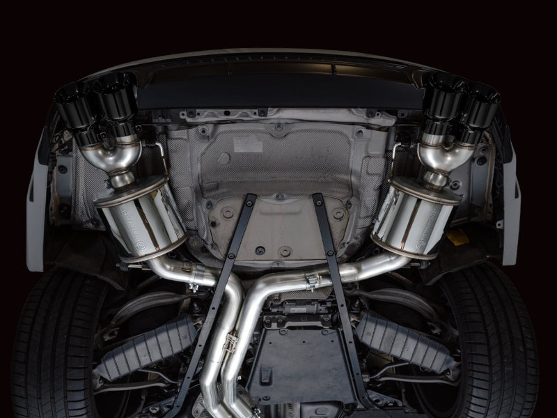 AWE Tuning 19-23 Audi C8 S6/S7 2.9T V6 AWD Touring Edition Exhaust - Diamond Black Tips AWE Tuning Catback  AXOPROS