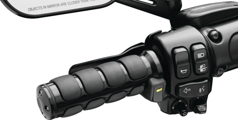 Kuryakyn Heated ISO Grips Dual Cable Gloss Black Kuryakyn Grips  AXOPROS