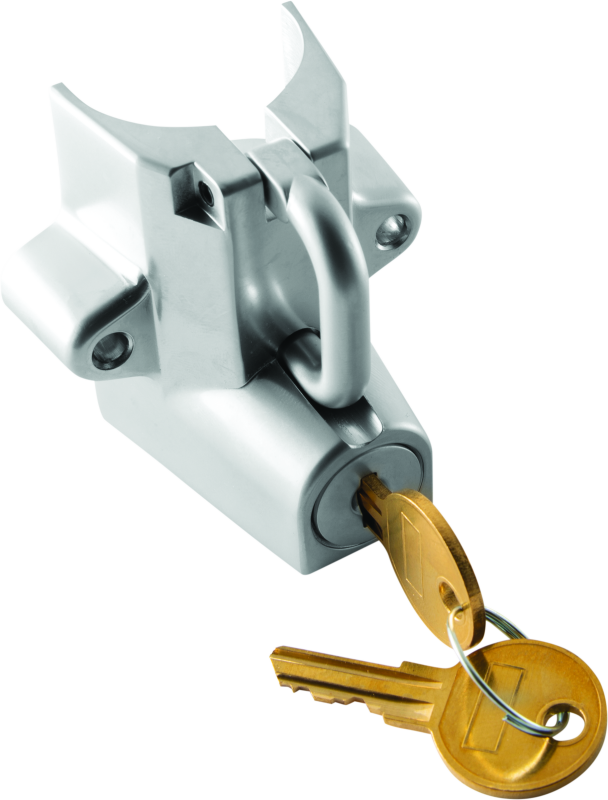Bikers Choice Chrome Motorcycle Helmet Lock Fits 7/8 - 1 1/4 Tubing Bikers Choice Helmets and Accessories  AXOPROS